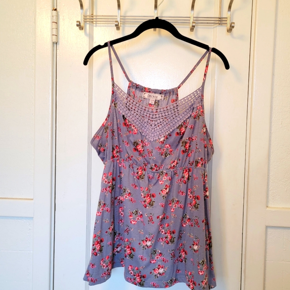 Floral and Lace Top